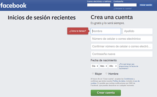 Perfil Personal de Facebook Perfil Personal de Facebook